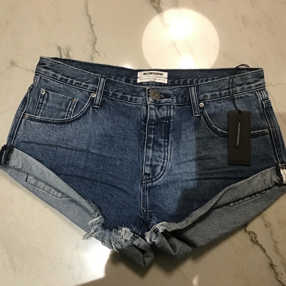 One Teaspoons Bandits Denim Jean Shorts